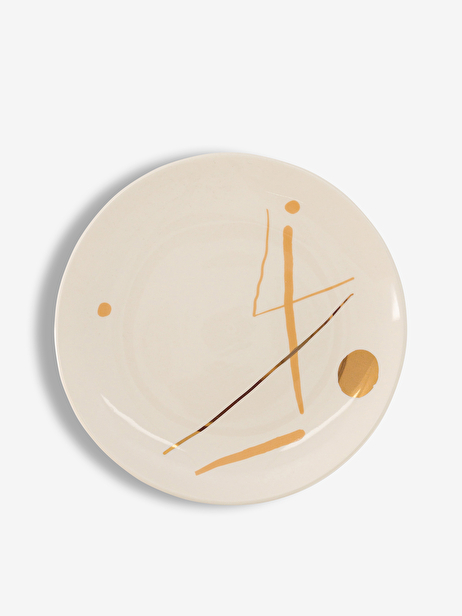 PLATE S SUNNY GOLD NUDE -  Nude , Home design Bensimon