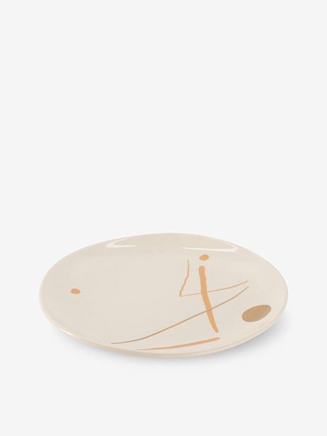 PLATE S SUNNY GOLD NUDE -  Nude , Home design Bensimon