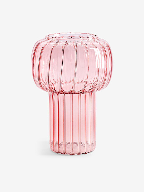 VASE TWIST S PINK D9.5 H13 -  Pink , Home design Bensimon