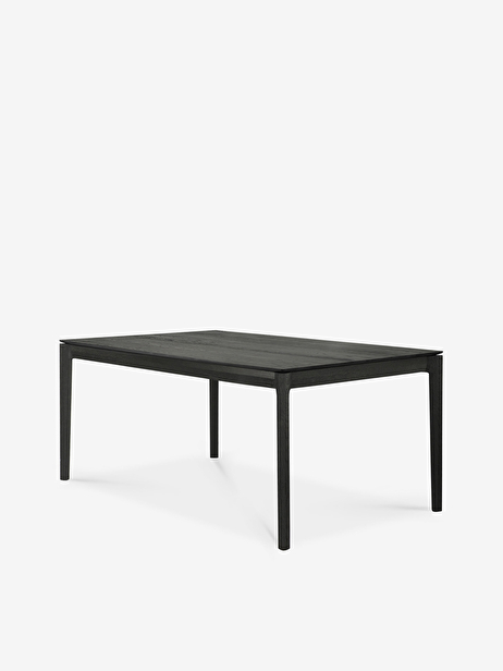 EXTENSION OAK BOK BLACK TABLE - L140/220 CM -  Black , Home design Bensimon