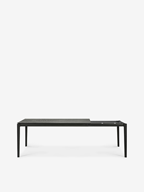 EXTENSION OAK BOK BLACK TABLE - L160/240 CM -  Black , Home design Bensimon
