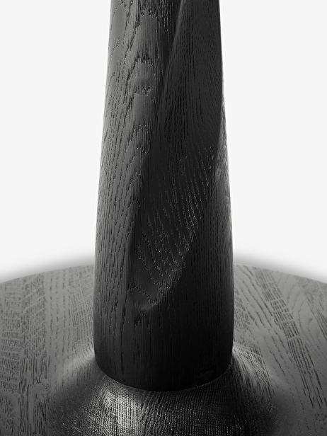 OAK TORSION ROUND BLACK TABLE D90 -  Black , Home design Bensimon