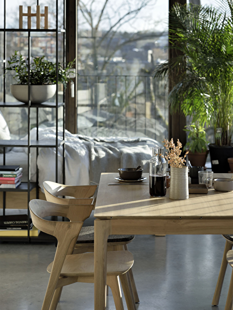 OAK BOK TABLE - L140 CM -  Light oak , Home design Bensimon