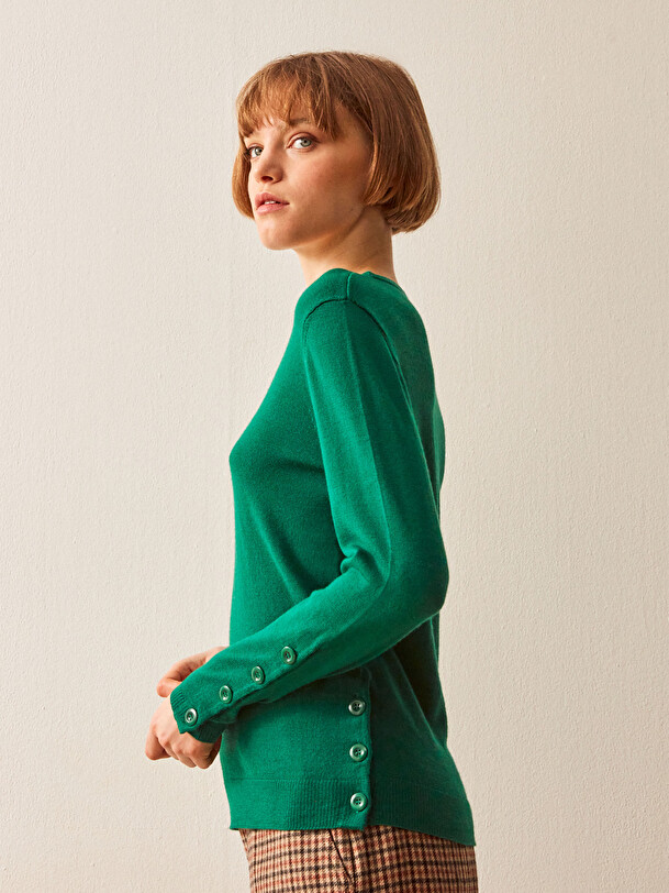 CHIRAZ PULLOVER -  Emerald , Ready-to-wear Bensimon