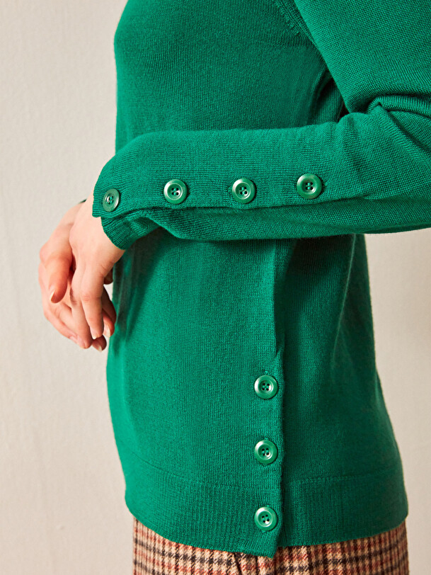 CHIRAZ PULLOVER -  Emerald , Ready-to-wear Bensimon