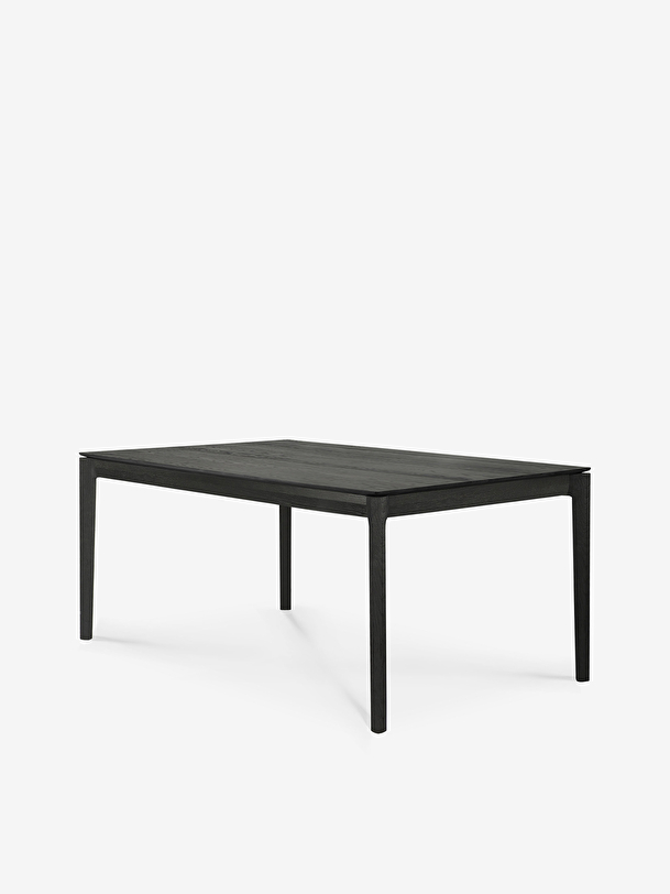 OAK BOK BLACK TABLE - L160 CM -  Black , Home design Bensimon