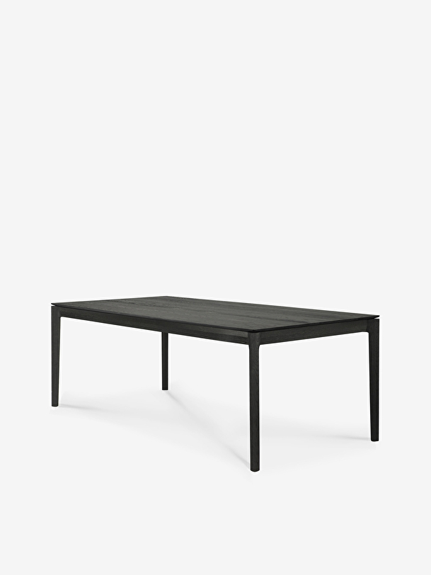 OAK BOK BLACK TABLE - L200 CM -  Black , Home design Bensimon