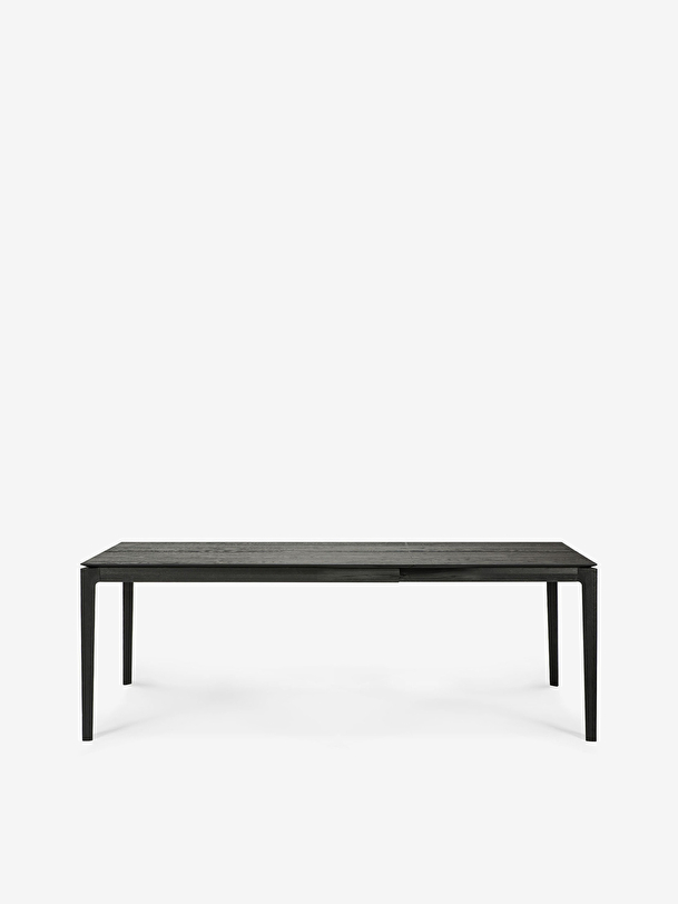 EXTENSION OAK BOK BLACK TABLE - L140/220 CM - Black , Home design Bensimon