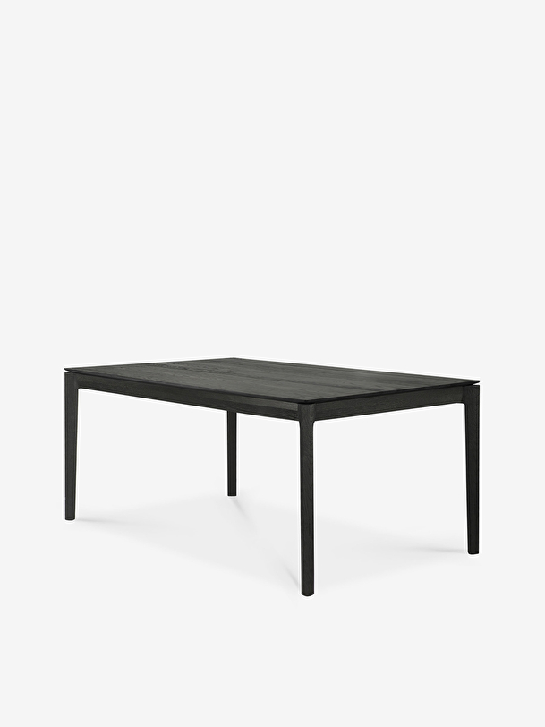EXTENSION OAK BOK BLACK TABLE - L140/220 CM - Black , Home design Bensimon