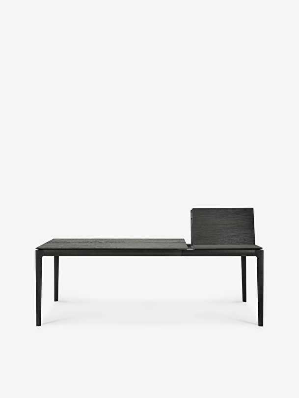 EXTENSION OAK BOK BLACK TABLE - L140/220 CM - Black , Home design Bensimon