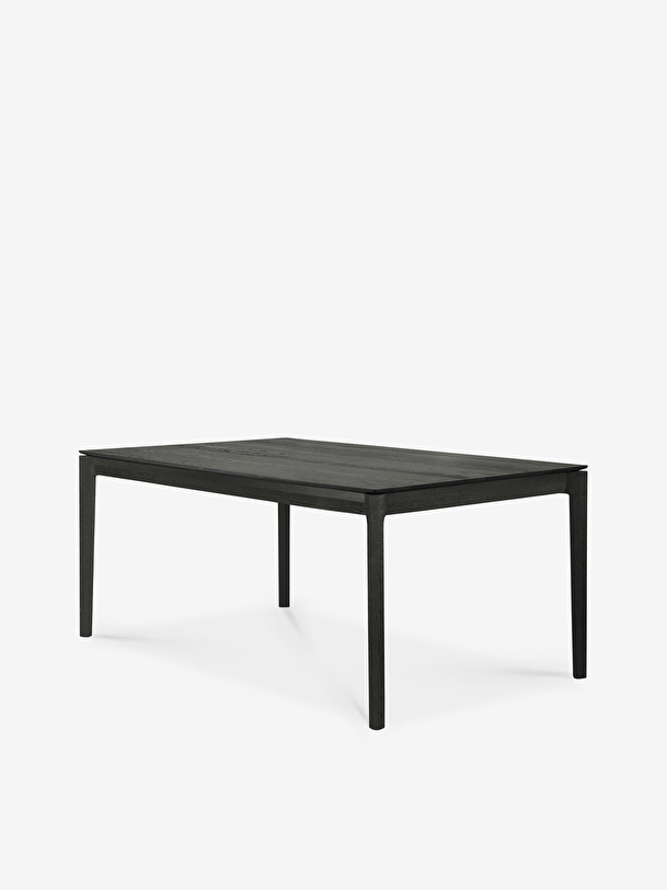 EXTENSION OAK BOK BLACK TABLE - L160/240 CM - Black , Home design Bensimon