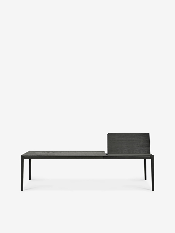 EXTENSION OAK BOK BLACK TABLE - L180/280 CM - Black , Home design Bensimon