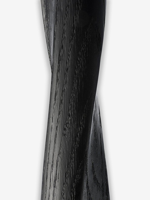 OAK TORSION ROUND BLACK TABLE D127 - Black , Home design Bensimon