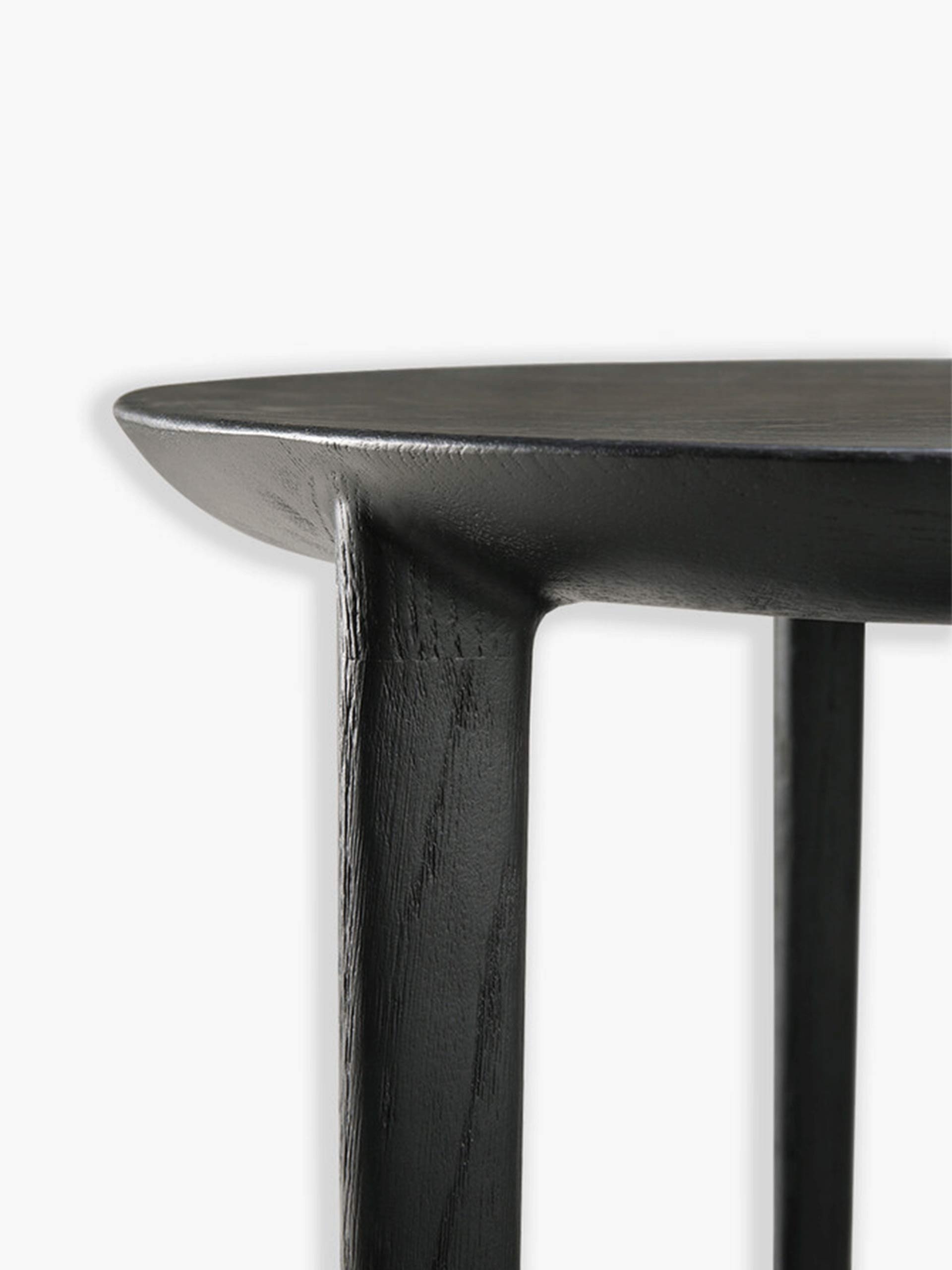 OAK BOK SIDE TABLE -  Black , Home design Bensimon