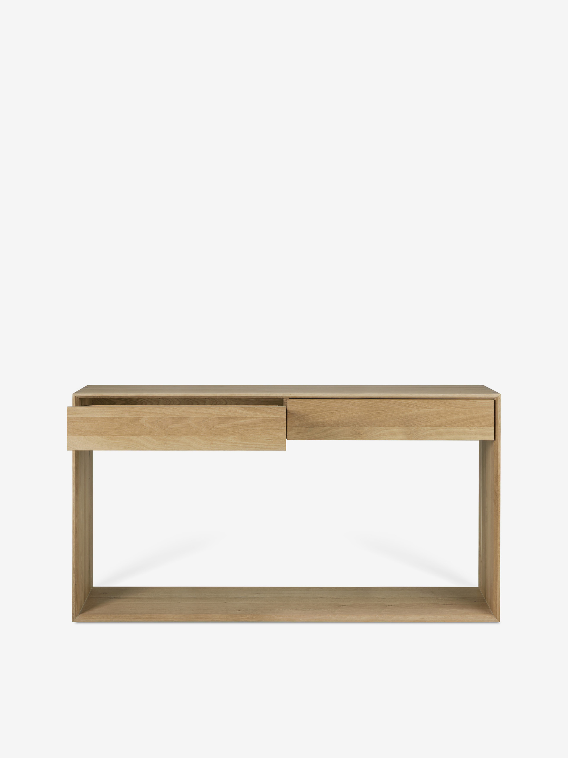 OAK NORDIC II BEDSIDE TABLE - HANGING 57X40X21 - Light oak , Home design Bensimon