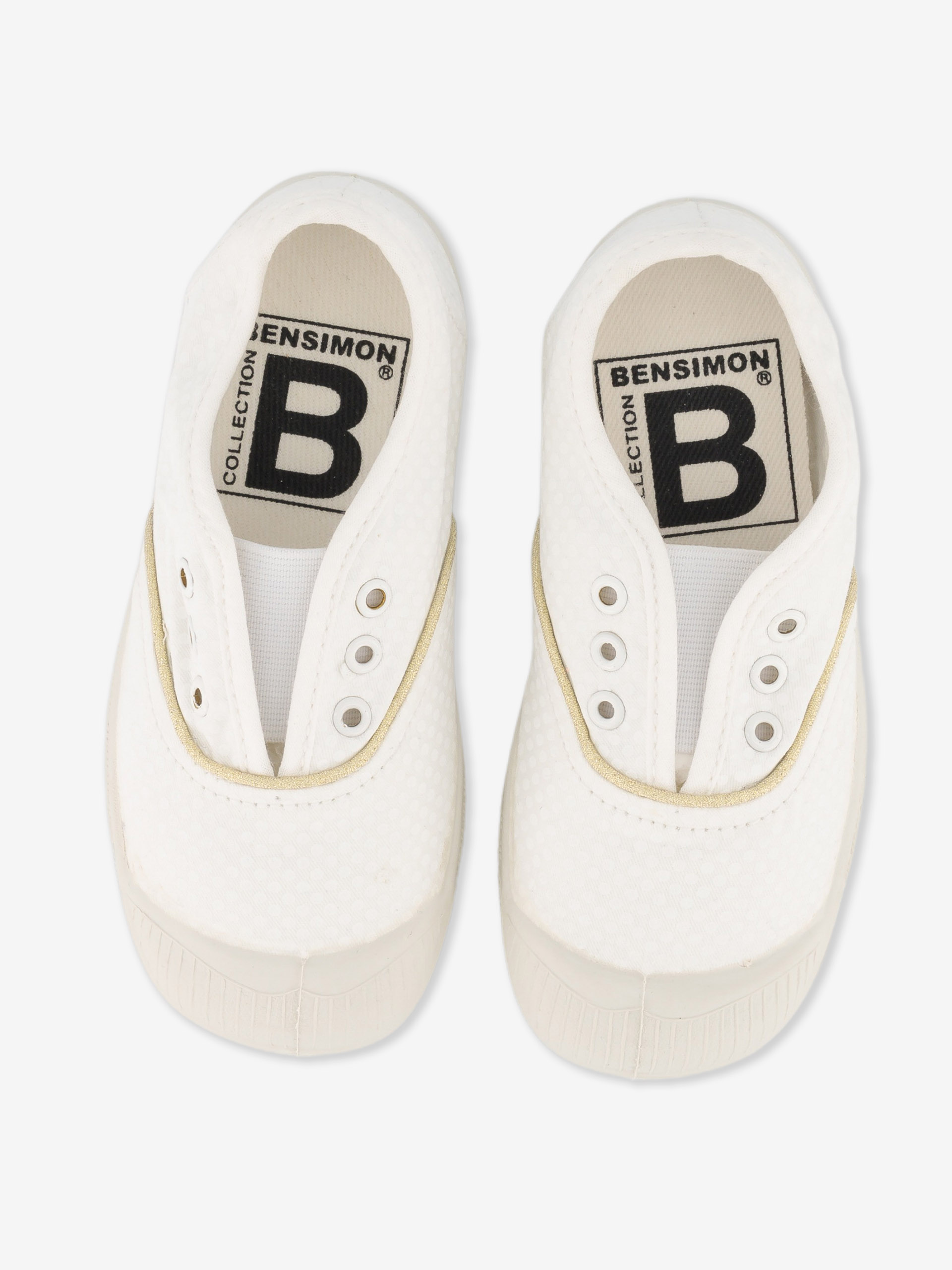 ELLY LITTLE SHINY DOT - White dot , Tennis & Shoes Bensimon