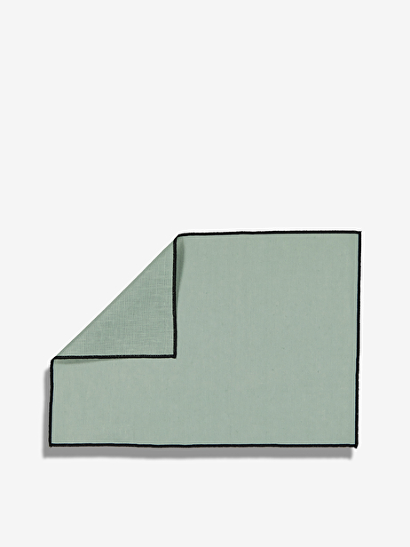 SET OF CELADON COATED LINEN TABLE SET 35X48 -  Celadon , Home design Bensimon