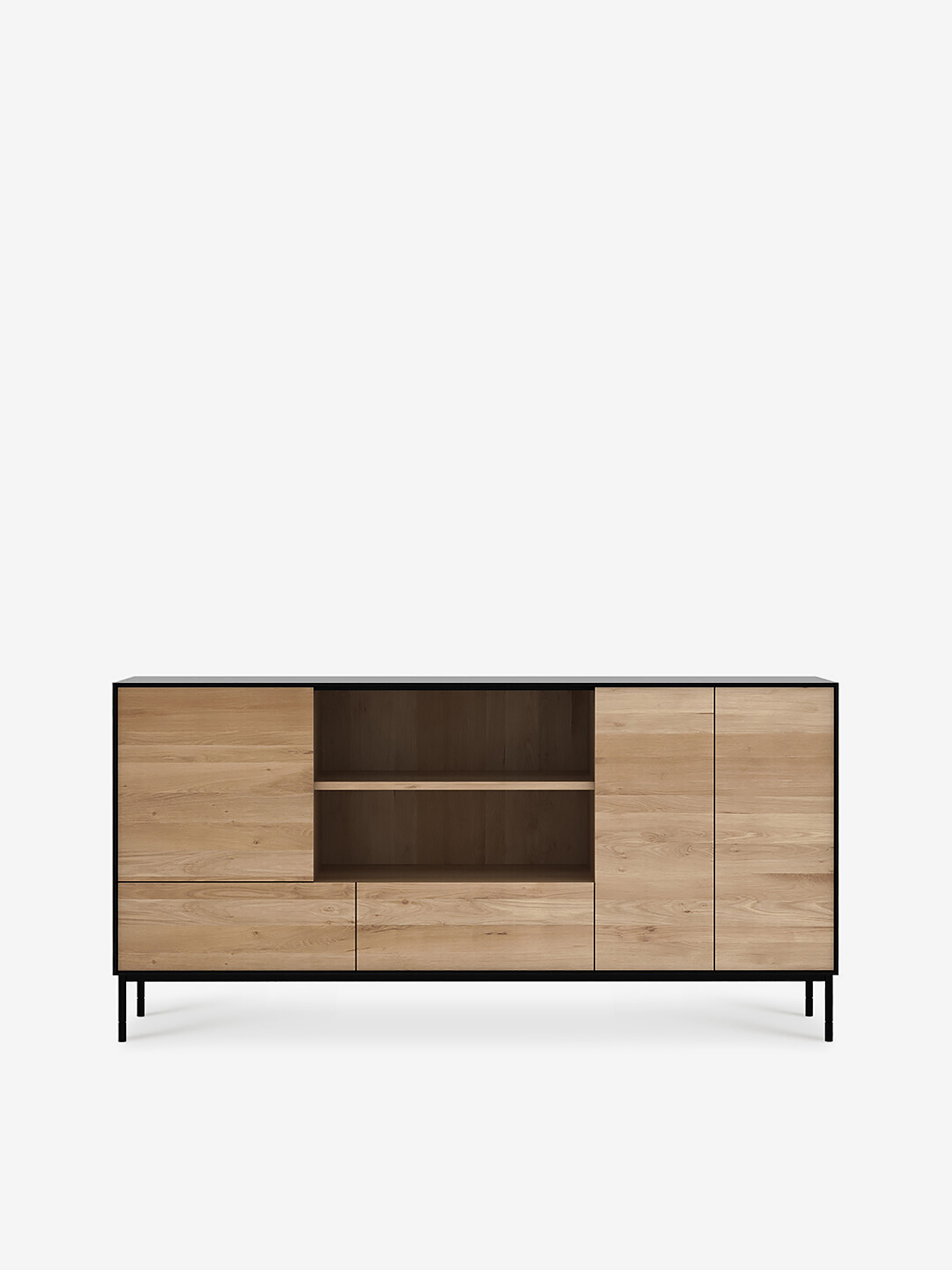 OAK BLACKBIRD SIDEBOARD - 3 DOORS 2 DRAWERS -  Chene fonce , Home design Bensimon