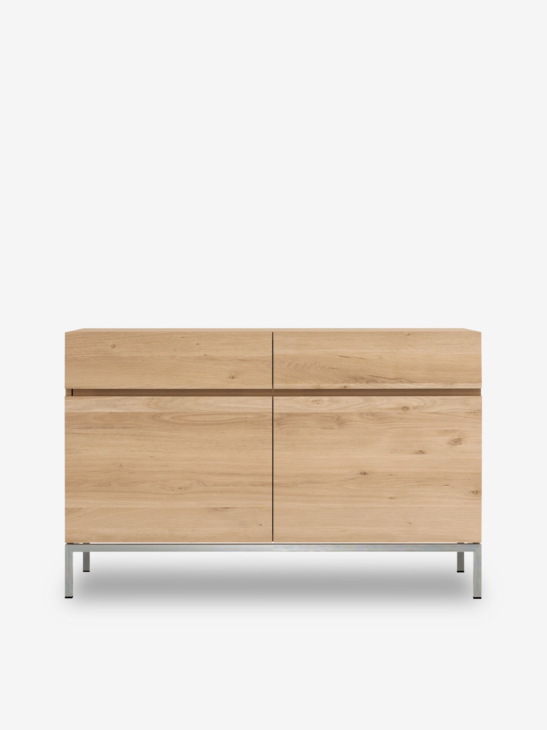 OAK SIDEBOARD LIGNA - 2 DOORS 2 DRAWERS - Light oak , Home design Bensimon