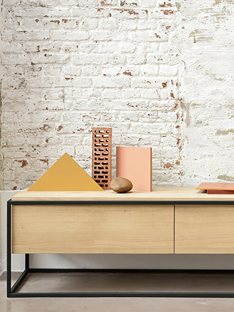 OAK Monolit TV CUPBOARD -  Light oak , Home design Bensimon
