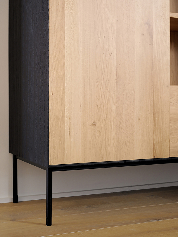 BIRD STORAGE CUPBOARD  1 DOOR 1 DRAWER -  Light oak , Home design Bensimon