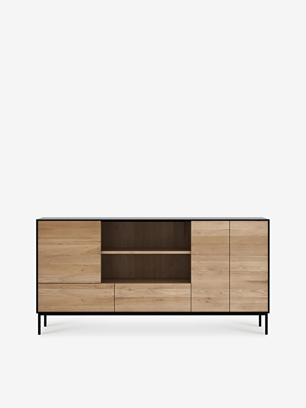 OAK BLACKBIRD SIDEBOARD - 3 DOORS 2 DRAWERS -  Chene fonce , Home design Bensimon
