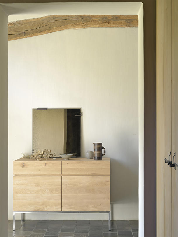 OAK SIDEBOARD LIGNA - 2 DOORS 2 DRAWERS - Light oak , Home design Bensimon