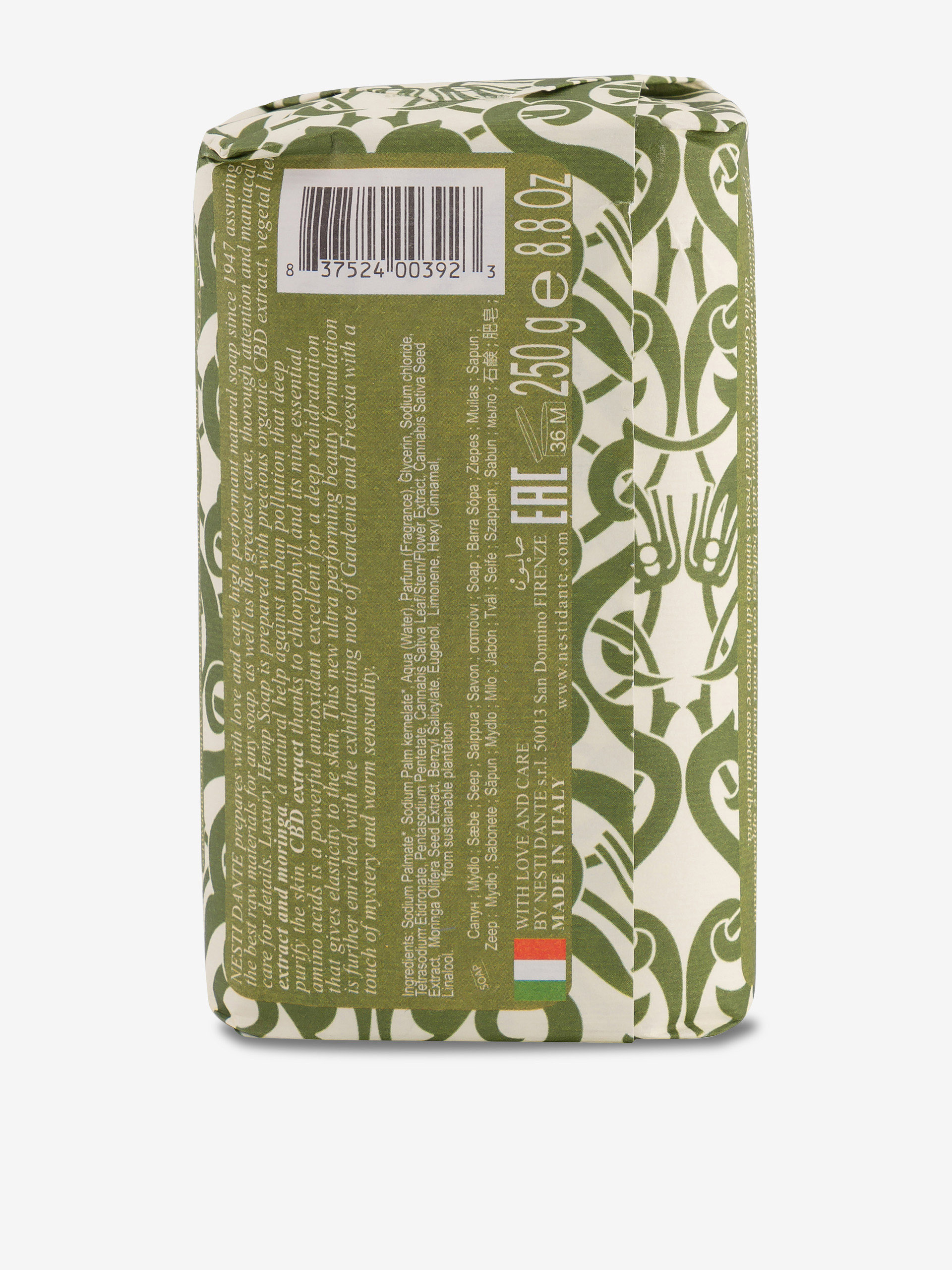 SAVON CHANVRE HEMP ANTI OXYDANT -  Green , Home design Bensimon
