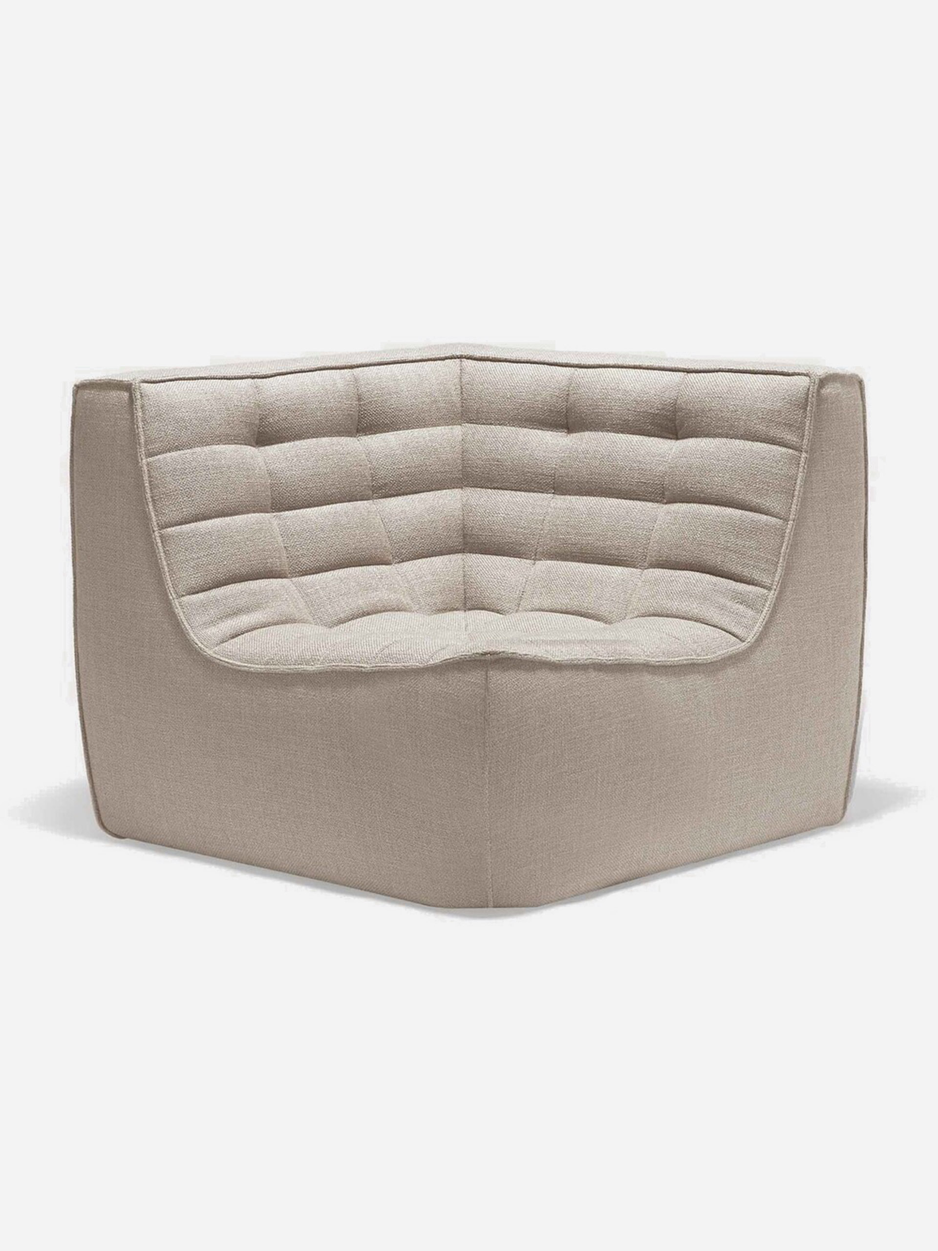N701 SOFA CORNER BEIGE 91x91x76 - Beige , Home design Bensimon