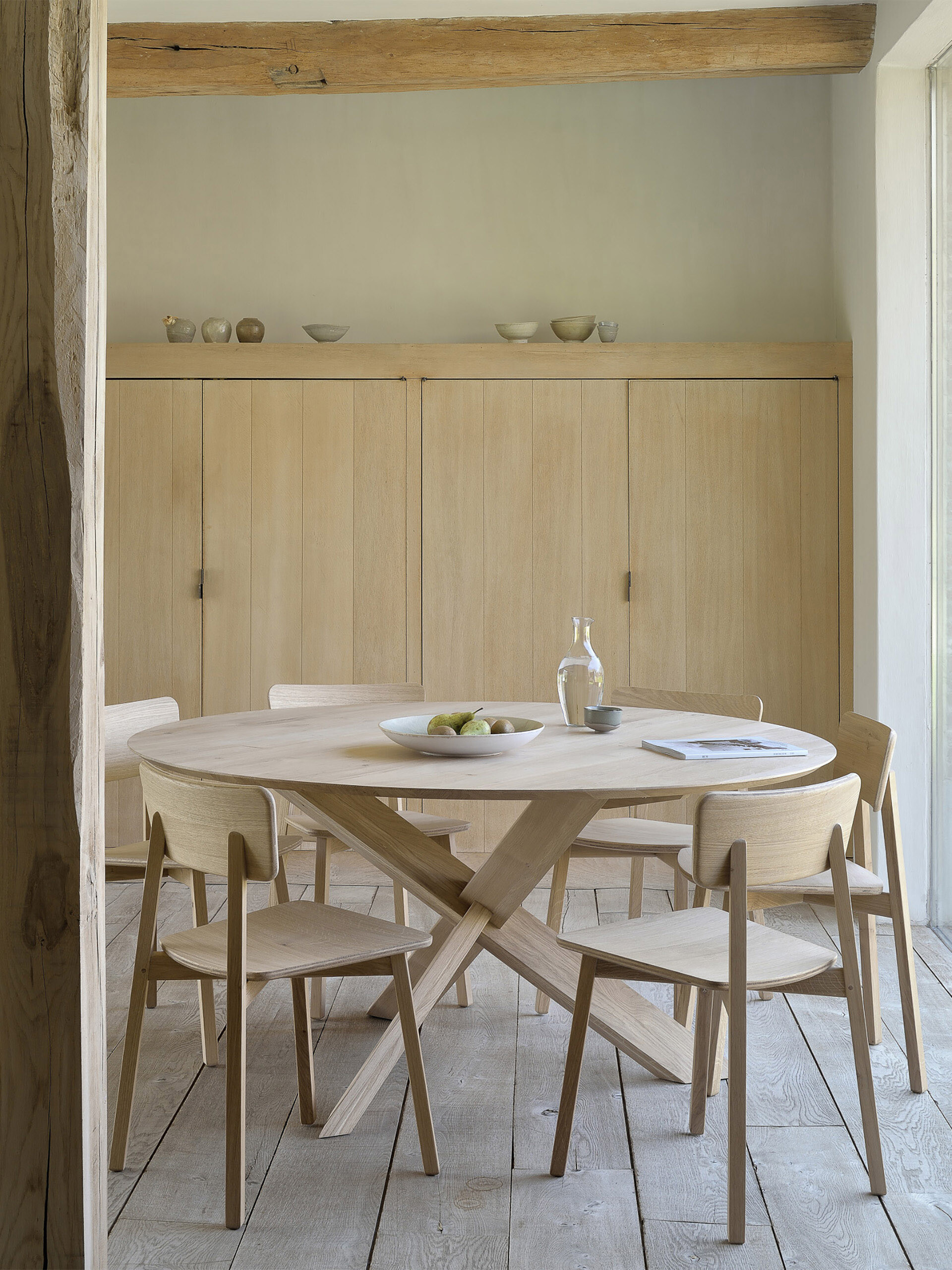 CHAISE CASALE EN CHENE - Light oak , Home design Bensimon