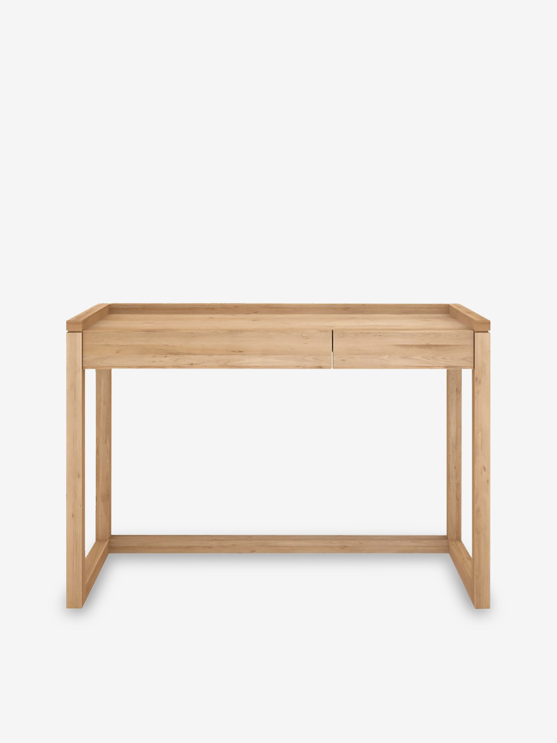 BUREAU FRAME EN CHENE - 2 TIROIRS - Light oak , Home design Bensimon
