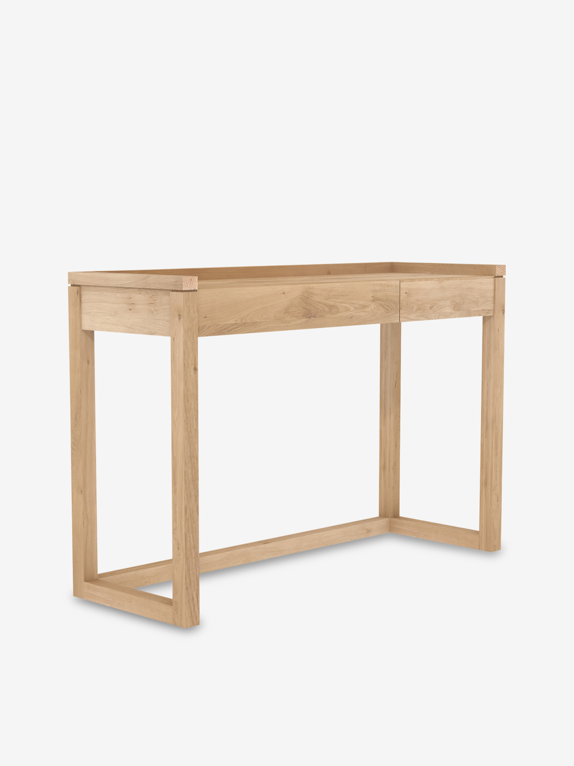 BUREAU FRAME EN CHENE - 2 TIROIRS - Light oak , Home design Bensimon