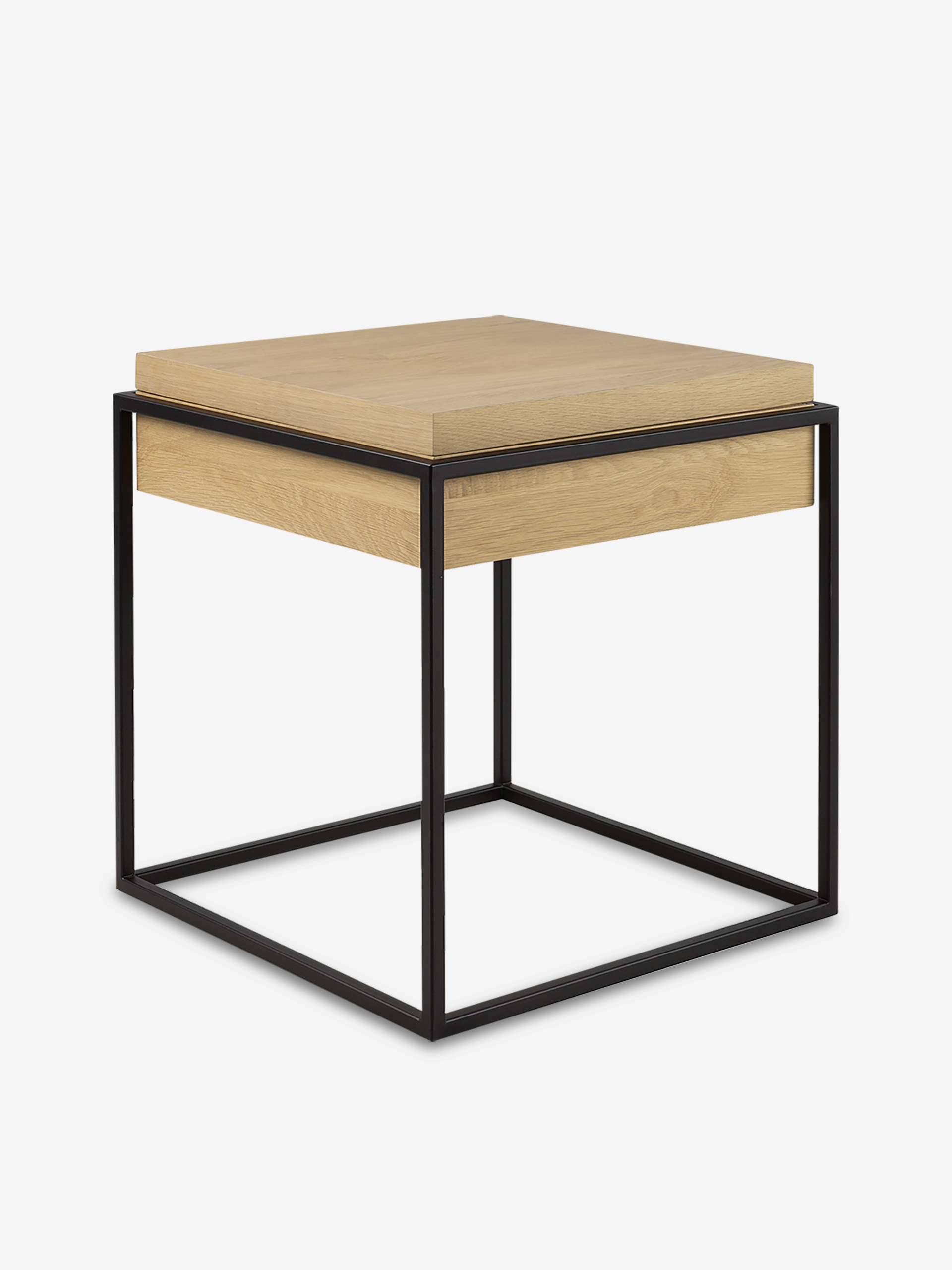 TABLE D'APPOINT MONOLIT EN CHENE - Black , Home design Bensimon