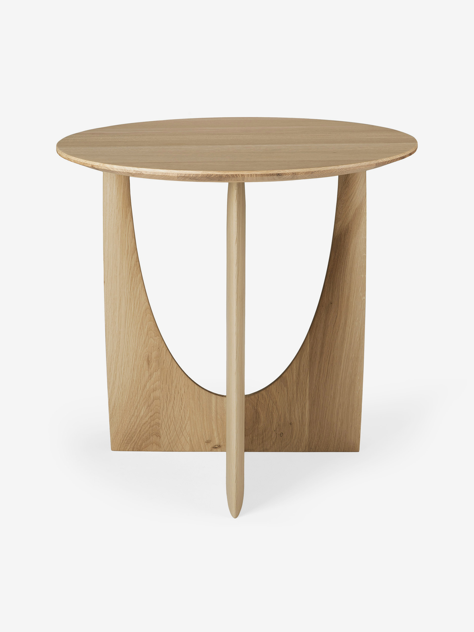 BOUT DE CANAPE GEOMETRIC CHENE CLAIR -  Light oak , Home design Bensimon