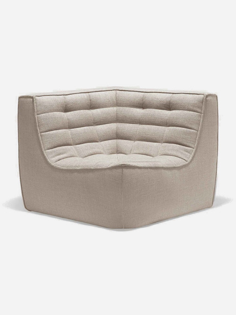N701 SOFA CORNER BEIGE 91x91x76 -  Beige , Home design Bensimon