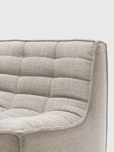 N701 SOFA 3 SEATER BEIGE 210x91x76 -  Beige , Home design Bensimon