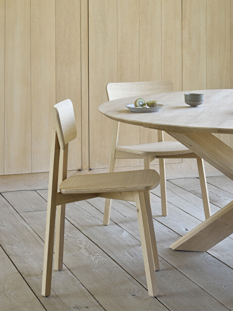 CHAISE CASALE EN CHENE -  Light oak , Home design Bensimon