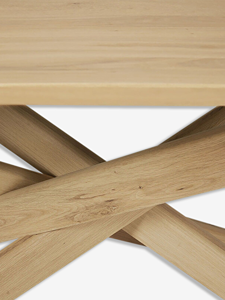 TABLE MIKADO EN CHENE - L240 CM -  Light oak , Home design Bensimon