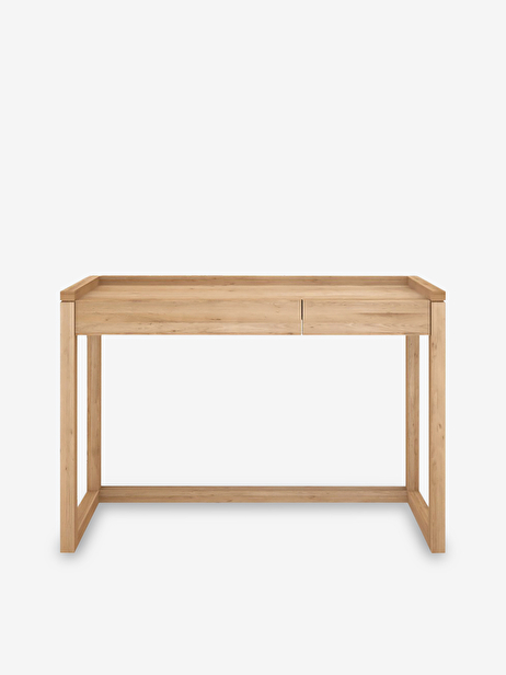 BUREAU FRAME EN CHENE - 2 TIROIRS -  Light oak , Home design Bensimon