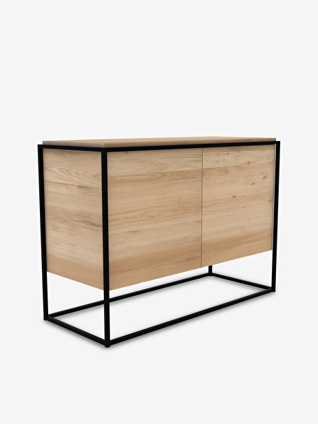 BUFFET MONOLIT EN CHENE - 2 PORTES -  Light oak , Home design Bensimon 