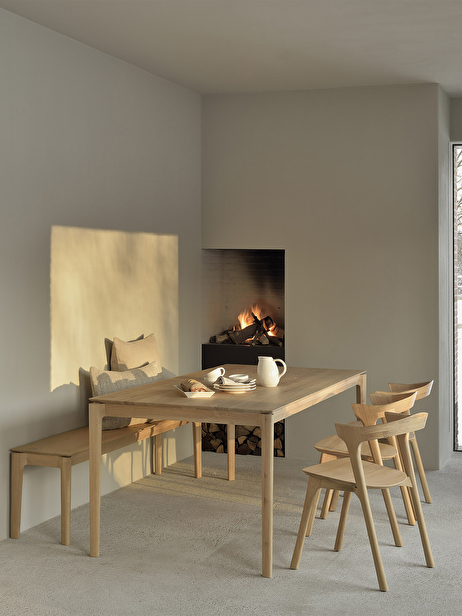 TABLE BOK 220X95X76 -  Light oak , Home design Bensimon