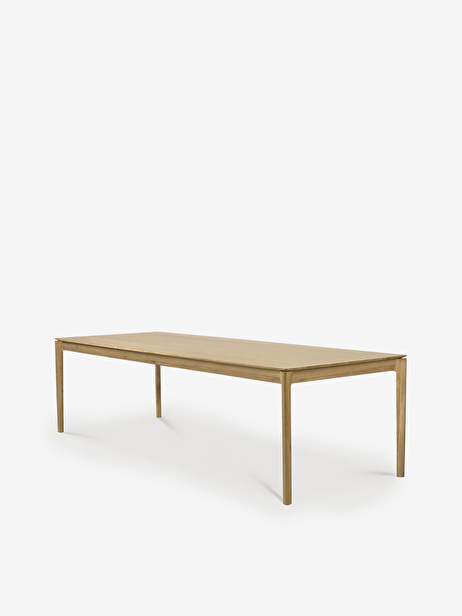 TABLE BOK EN CHENE - L240 CM -  Light oak , Home design Bensimon
