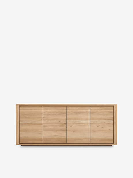 BUFFET SHADOW EN CHENE- 4 PORTES -  Light oak , Home design Bensimon