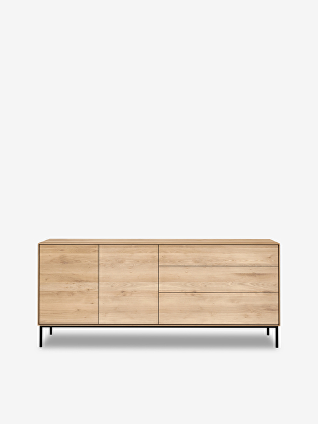 BUFFET WHITEBIRD EN CHENE - 2 PORTES 3 TIROIRS -  Light oak , Home design Bensimon