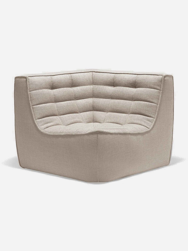 N701 SOFA CORNER BEIGE 91x91x76 - Beige , Home design Bensimon