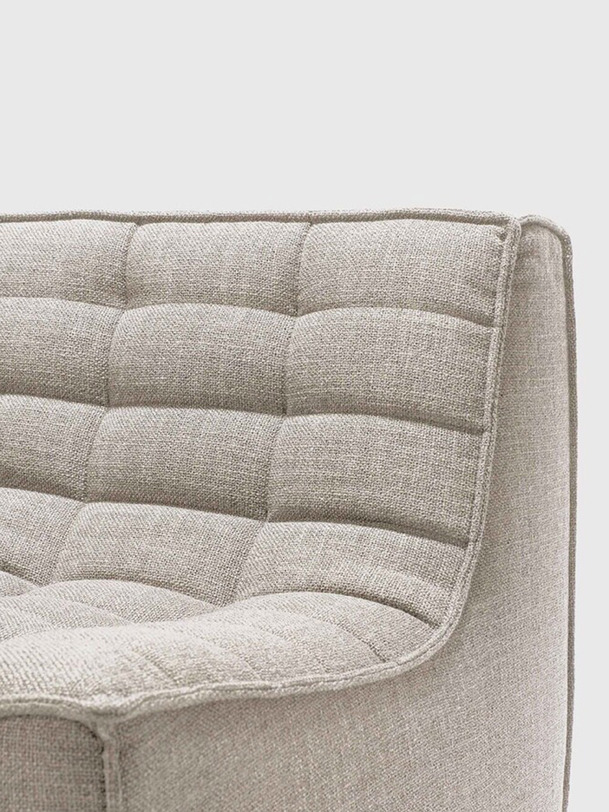 N701 SOFA 3 SEATER BEIGE 210x91x76 - Beige , Home design Bensimon