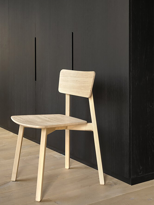 CHAISE CASALE EN CHENE - Light oak , Home design Bensimon