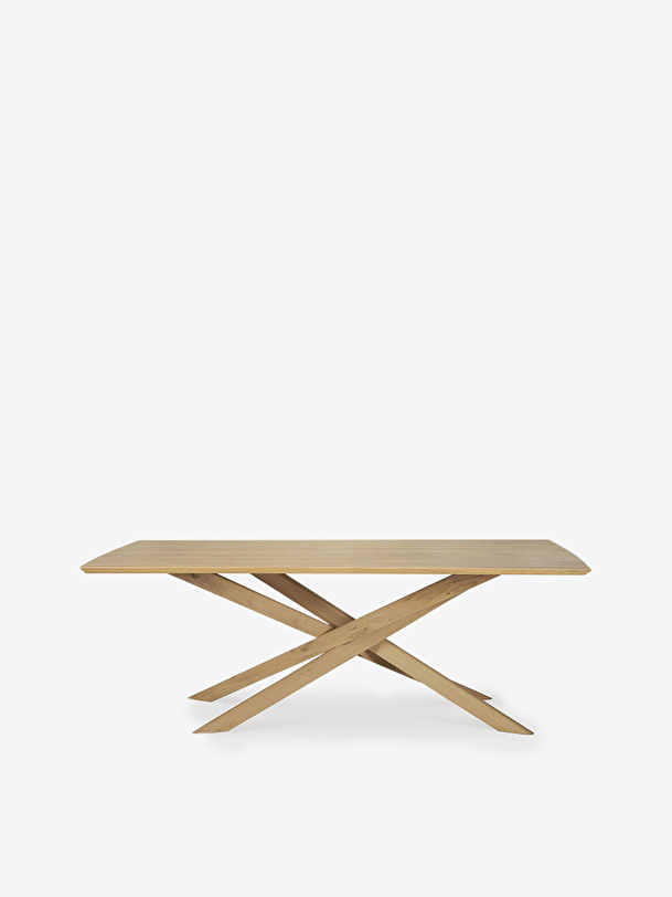 TABLE MIKADO EN CHENE - L240 CM - Light oak , Home design Bensimon