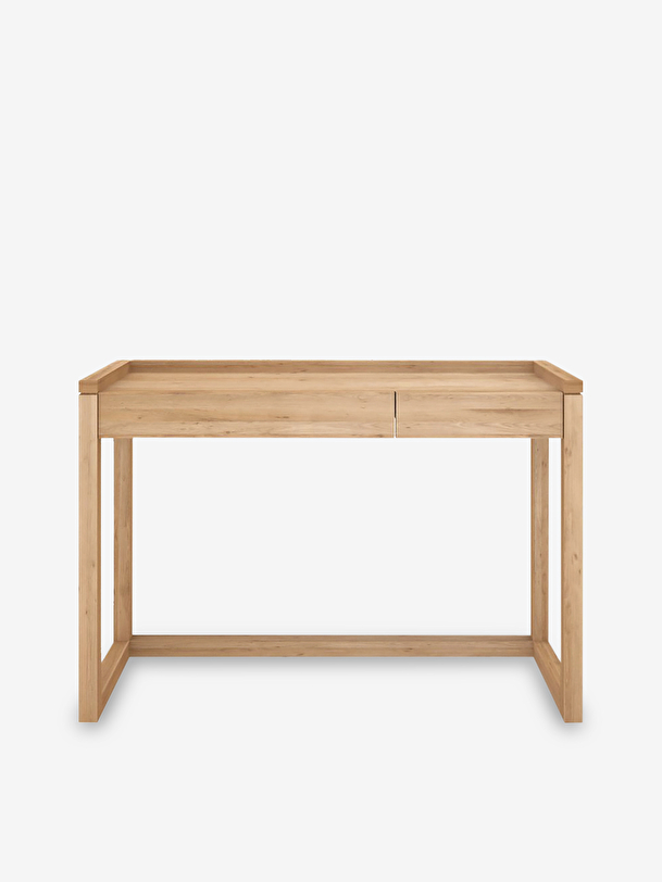 BUREAU FRAME EN CHENE - 2 TIROIRS - Light oak , Home design Bensimon