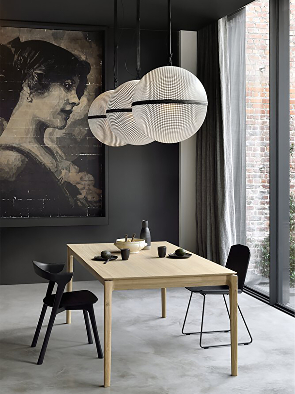 TABLE BOK EN CHENE - L240 CM -  Light oak , Home design Bensimon